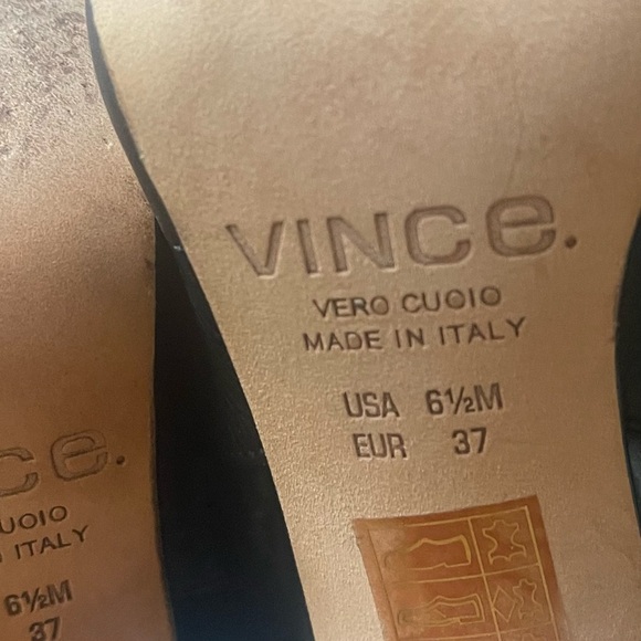 VINCE Addie Leather Open Toe Booties - Picture 11 of 11